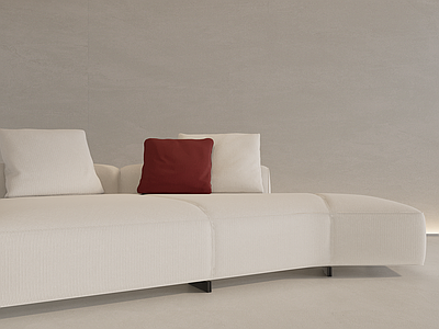 现代奶油卡座沙发 奶油沙发 转角沙发 minotti
