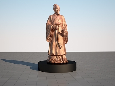 中式景观雕塑 人物雕塑