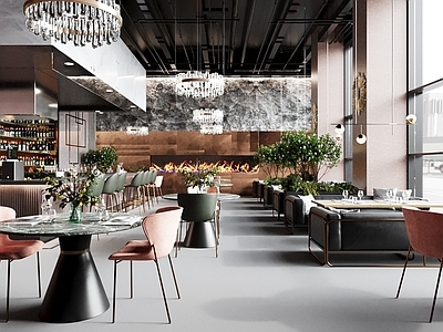 现代咖啡厅 茶餐厅 奶茶店 餐桌餐椅 甜品店