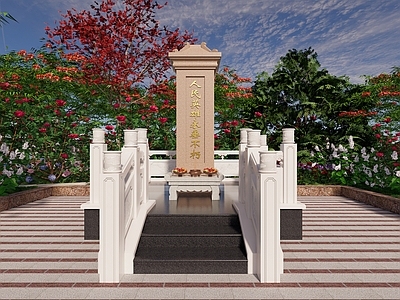 中式小公建 墓碑纪念碑