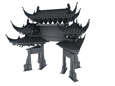 现代其他建筑外观 牌坊