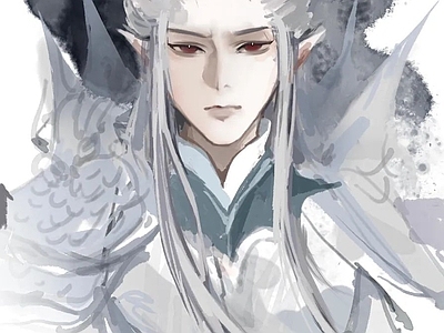 现代纸书本 哪吒敖丙手绘海报
