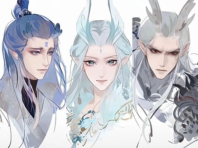 现代纸书本 哪吒敖丙手绘海报