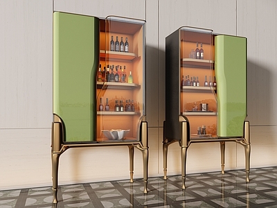现代意式酒柜 酒柜 米洛提酒柜 餐边柜 书柜 玻璃酒柜