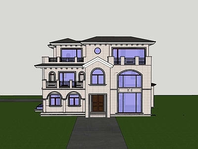 法式欧式风格建筑 法式建筑 欧式建筑