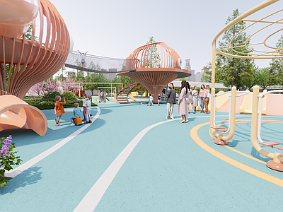 现代景观公园 公园儿童区