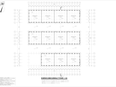 现代产业园建筑 低温智能化储粮仓 平立剖  施工图