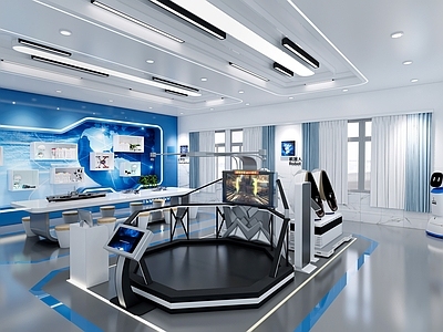 现代展台 现代实验室 科技展台