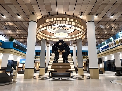 现代商场 商场中庭
