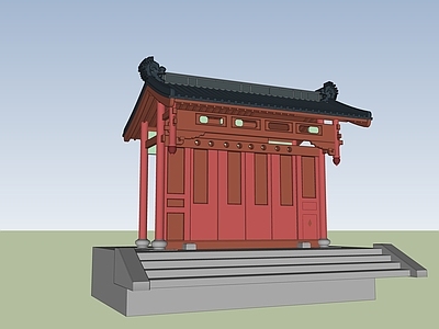 中式小公建 垂花门
