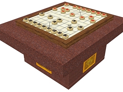 中式户外桌椅 象棋石桌 石桌石凳