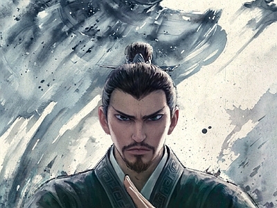 现代纸书本 哪吒闹海海报 动漫海报