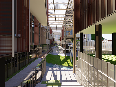 现代学校建筑 山地大型学校规划