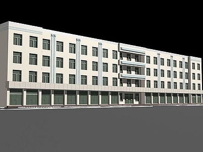 现代其他建筑外观 现代宿舍楼