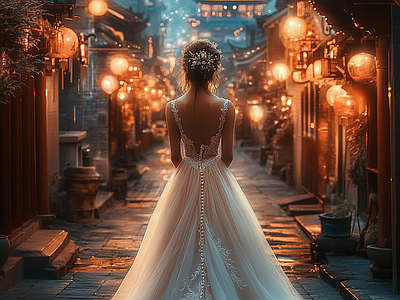 现代纸书本 婚纱照片