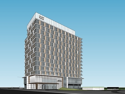 现代其他商业建筑 现代风格公寓 高端公寓楼 小型办公楼