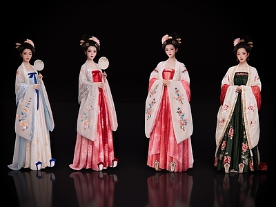 女人 2D唐代超美妆造 古装美女 古典美人 古风美女 超美妆造
