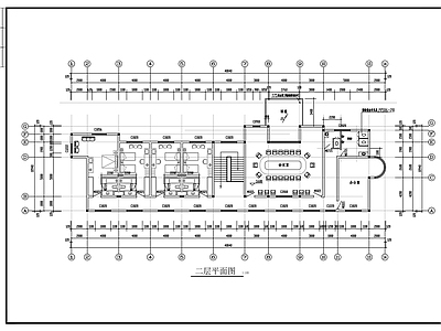 现代办公楼建筑 工厂两层办公楼 建筑图 施工图