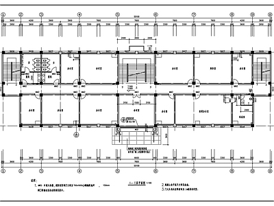 现代办公楼建筑 工厂综合楼扩出图 施工图