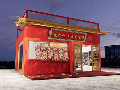 中式其他店铺 汉服馆 中式汉服 工装