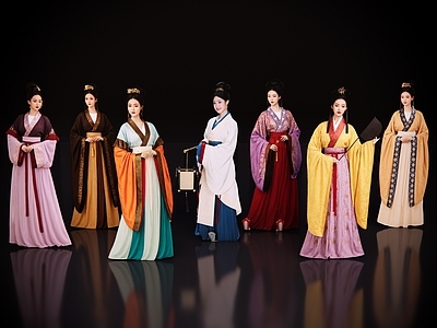 女人 2D魏晋仕女 古装美女 古风美女 古典美人 仕女