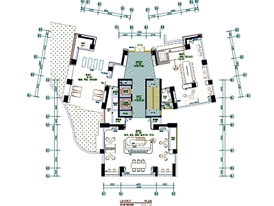 现代简约其他公共空间 安居萃云阁架空层 公区休闲娱乐空间 施工图