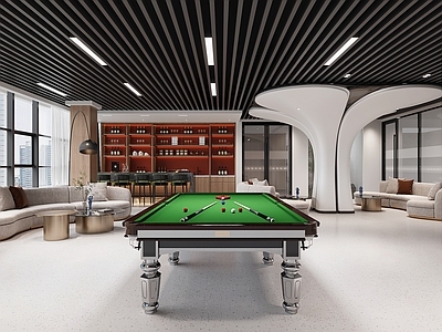 现代休息区 公共休息区 娱乐休闲水吧区