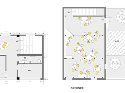 现代新中式其他餐饮空间 新中式茶饮 旗舰店 现代 奶茶 施工图