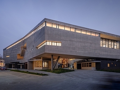 简约侘寂展览馆建筑 line建筑设计 浙江丽水艺术中心 古堰画乡艺术中心 建筑景观设计 孟凡浩建筑设计