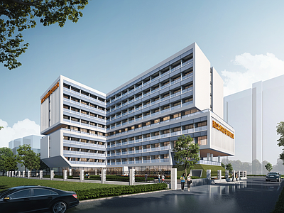 现代学校建筑 大学生宿舍公寓 职业学校公寓