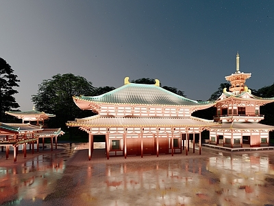 中式古建筑 古代阁楼塔楼建筑