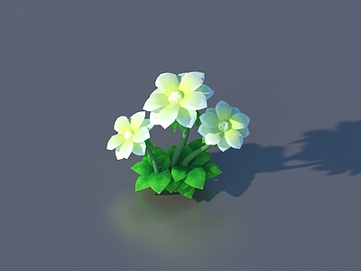 花草组合 卡通 植物 灌木