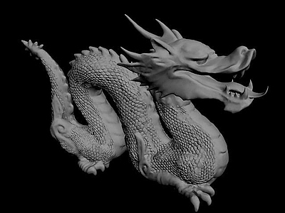 现代其他景观小品 龙雕塑