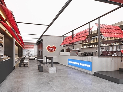 现代奶茶店 奶茶店 咖啡店