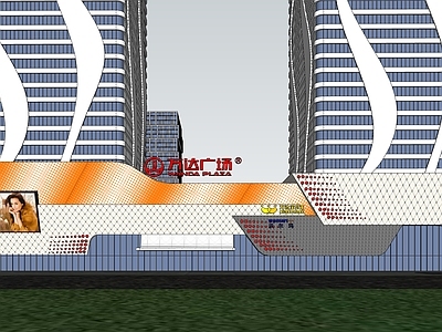 现代简约商场建筑 商场 购物中心 万达广场