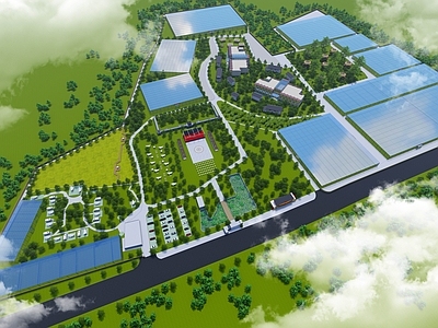 现代营地 公园营地 露营基地 野外露营
