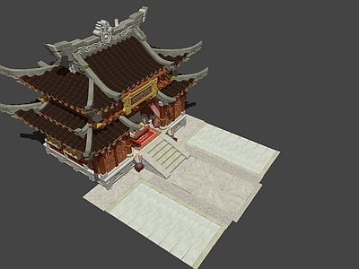 中式复古古建筑 古建国子监