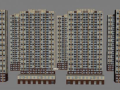 现代其他建筑外观 小区建筑