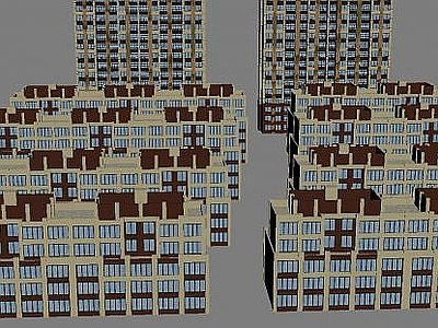 现代其他建筑外观 小区建筑