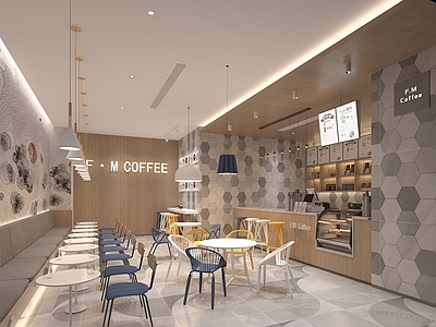 现代咖啡厅 咖啡店 奶茶甜品店