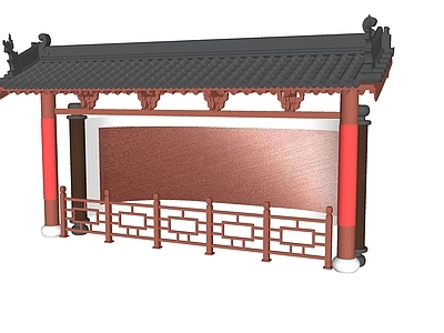 中式其他展厅 展厅中式展示空间