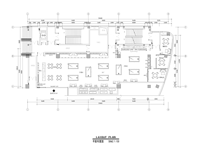 现代台球厅 690平方台球厅 桌球棋牌室 施工图