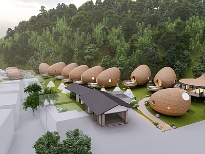 现代简约树屋 亲子民宿 树屋