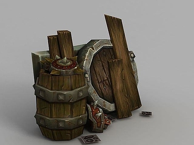 现代妆台妆凳 WOW魔兽场景道具