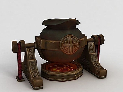 现代妆台妆凳 WOW魔兽场景道具