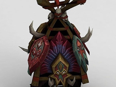 现代妆台妆凳 WOW魔兽场景道具