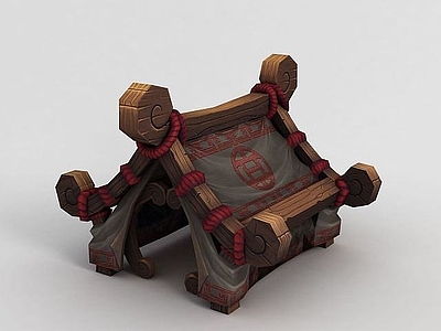 现代妆台妆凳 WOW魔兽场景道具