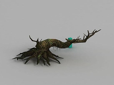 现代办公大厅 魔兽世界游戏场景树木装饰