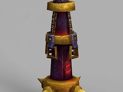 现代办公大厅 魔兽世界游戏场景装饰