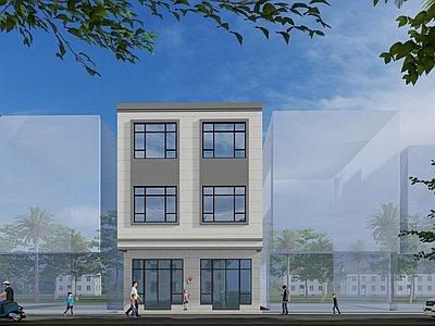 现代乡村民房 自建房 私人住宅楼